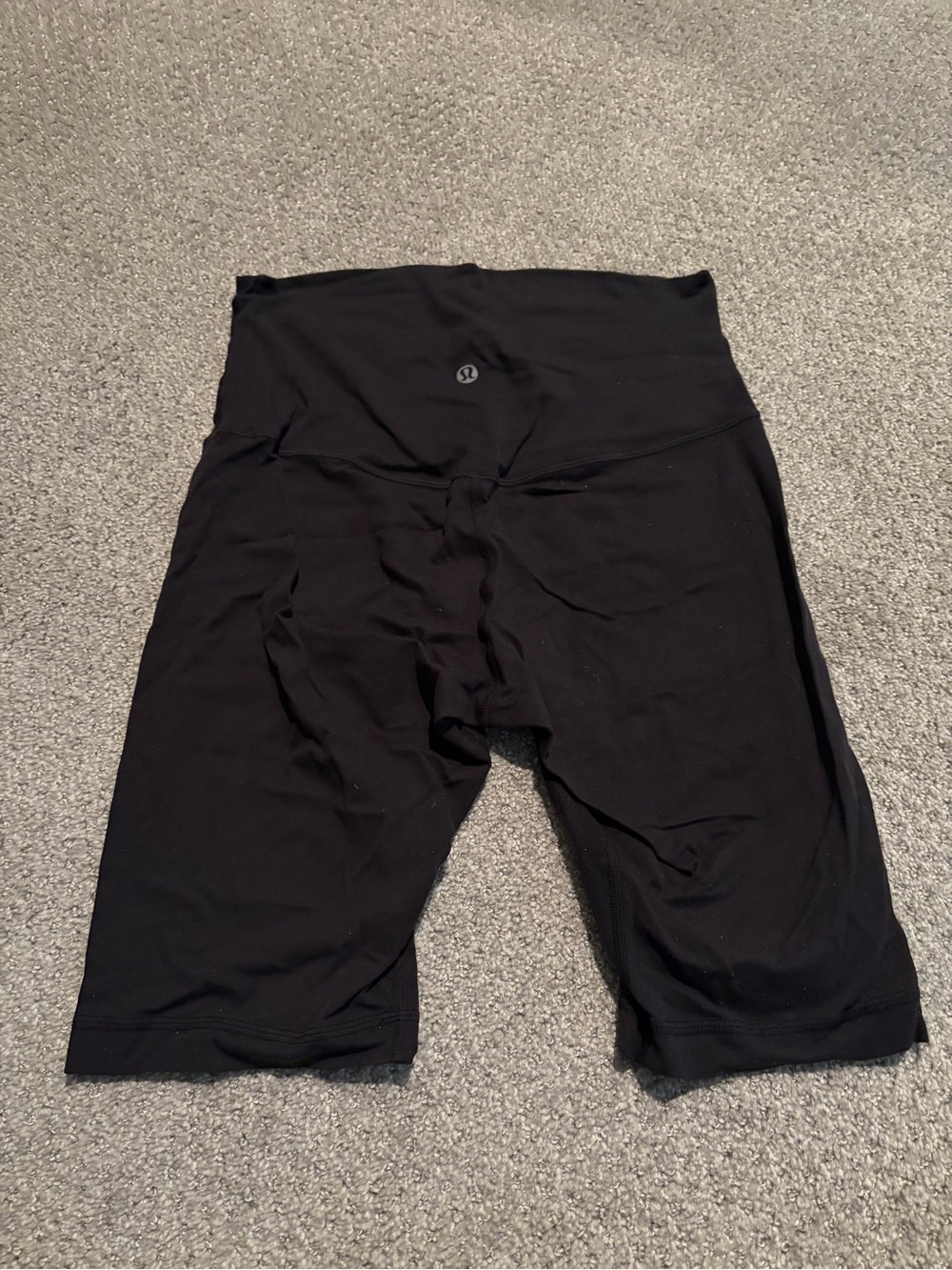 lululemon Black Athletic Shorts with Logo Tag